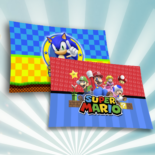 Painel de Festa Personalizado em Tecido Retangular