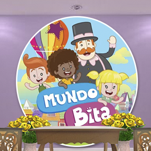 Painel de Festa Redondo - Veste Fácil com Elástico