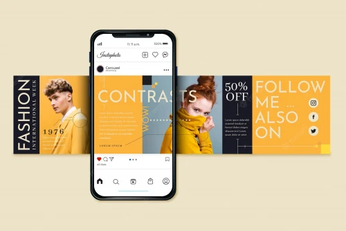 Criação de Arte Digital em Carrossel para Redes Sociais