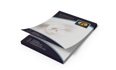 10 Blocos Receituários 21 x 30 cm c/ 50 folhas Sulfite 90g 