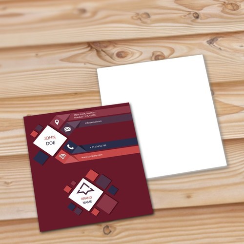 1000 Cartões Duplo - Verniz Total - 4x0 Frente