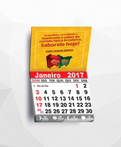 500 Imãs de Geladeira 5,0 x 4,5 cm c/ Manta Total + Calendário