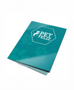 500 Pastas c/ Vinco Central - Papel Couchê 250g - Verniz Total 