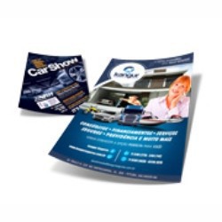 5000 Folhetos 15x21 cm - Couchê 115g - 4x4 Frente e Verso