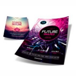 2500 Folhetos 21x30 cm - Couchê 115g - 4x4 Frente e Verso