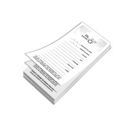 100 Comandas 10x21 cm - 1 Via 100x1 
