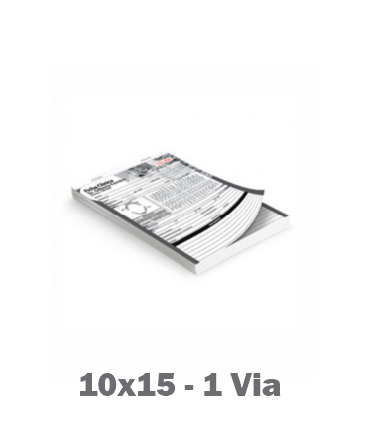 100 Talões A6 - 10 x 15 cm - 1 Vias 100x1