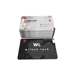 100 Cartões de Visita em PVC Branco 0,3mm - 4/4 Frente e Verso