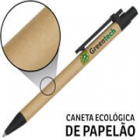 50 Canetas Ecológicas Papelão Personalizadas