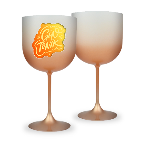 Taças de Gin Degradê Personalizadas em Acrílico 300 ml