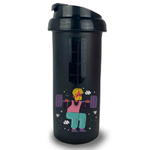 Garrafa Coqueteleira Plástica 500 ml